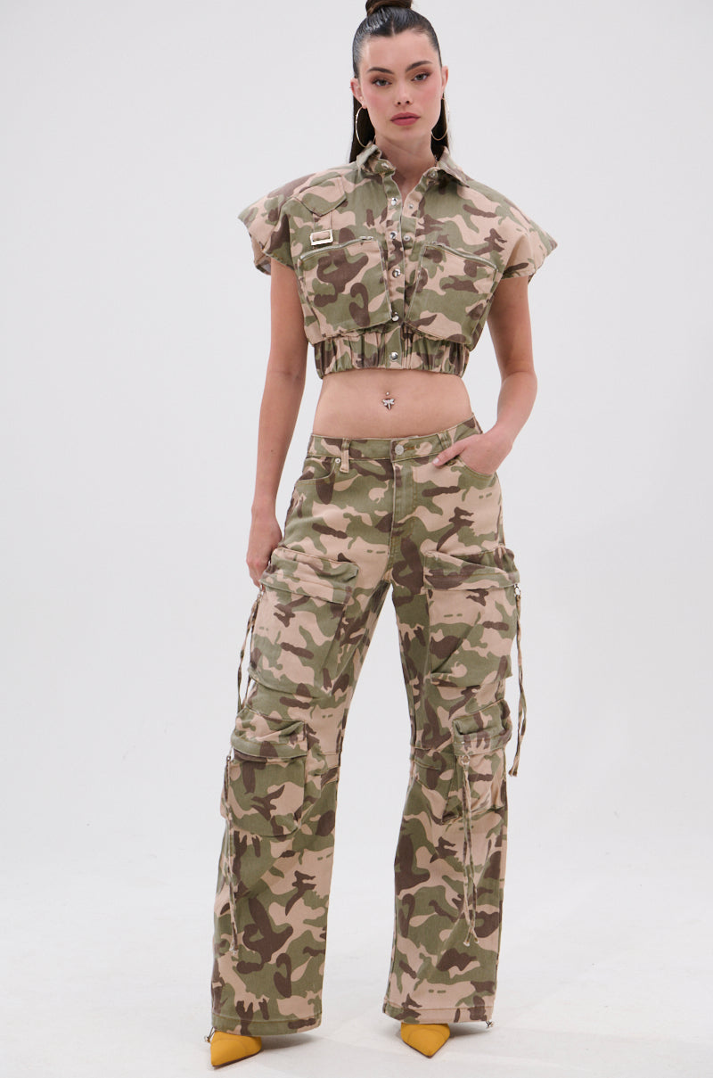TAKE ME DOWN CAMO CARGO PANT
