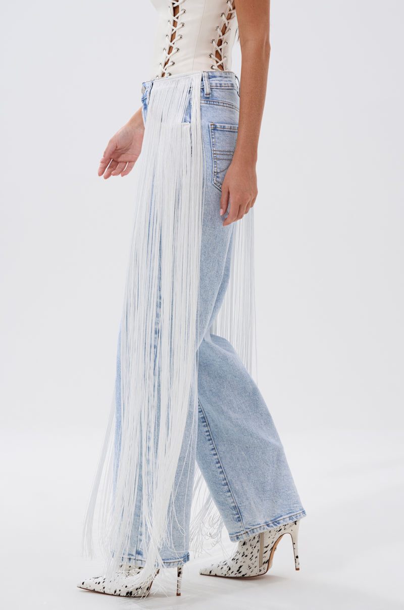 FLYING AWAY FRINGE DENIM