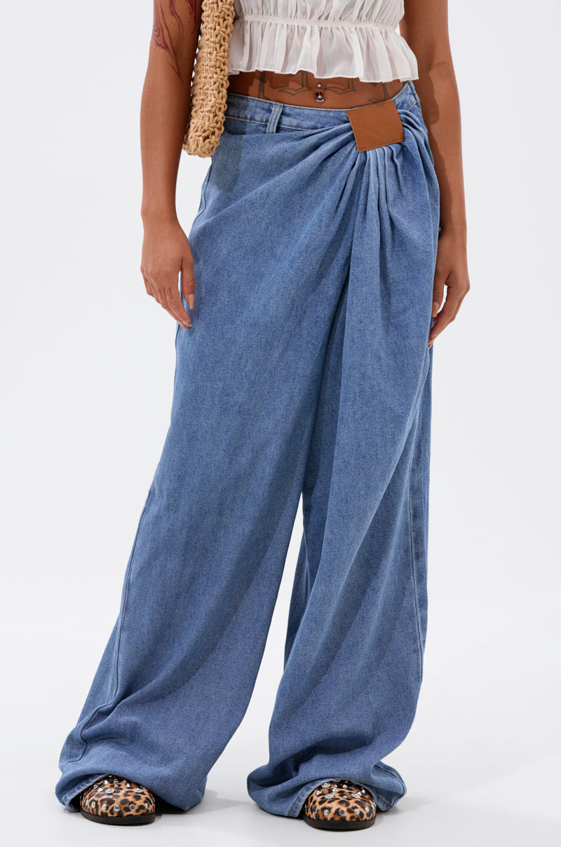 TOO MUCH FOR YOU WIDE LEG DENIM