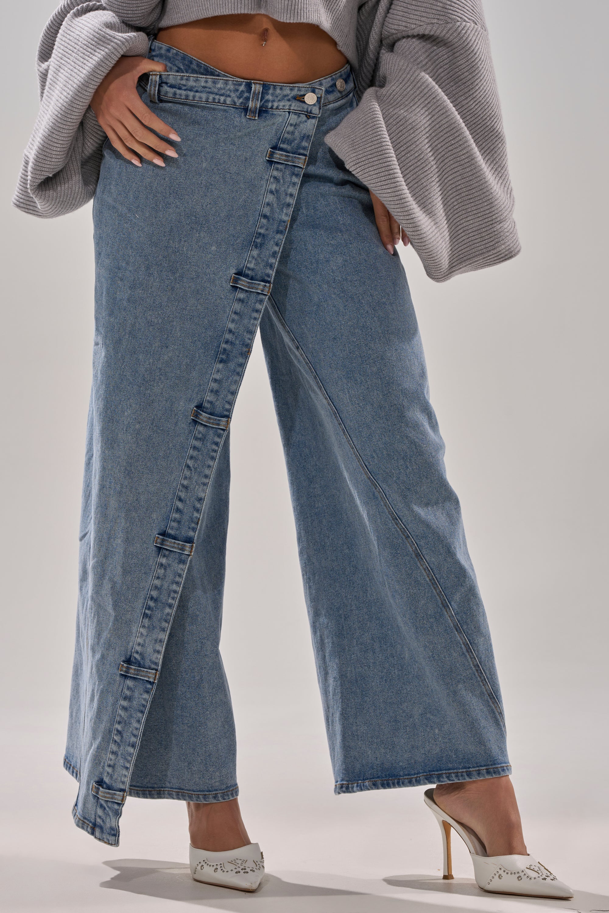 COVERED UP RELAXED DENIM PANT