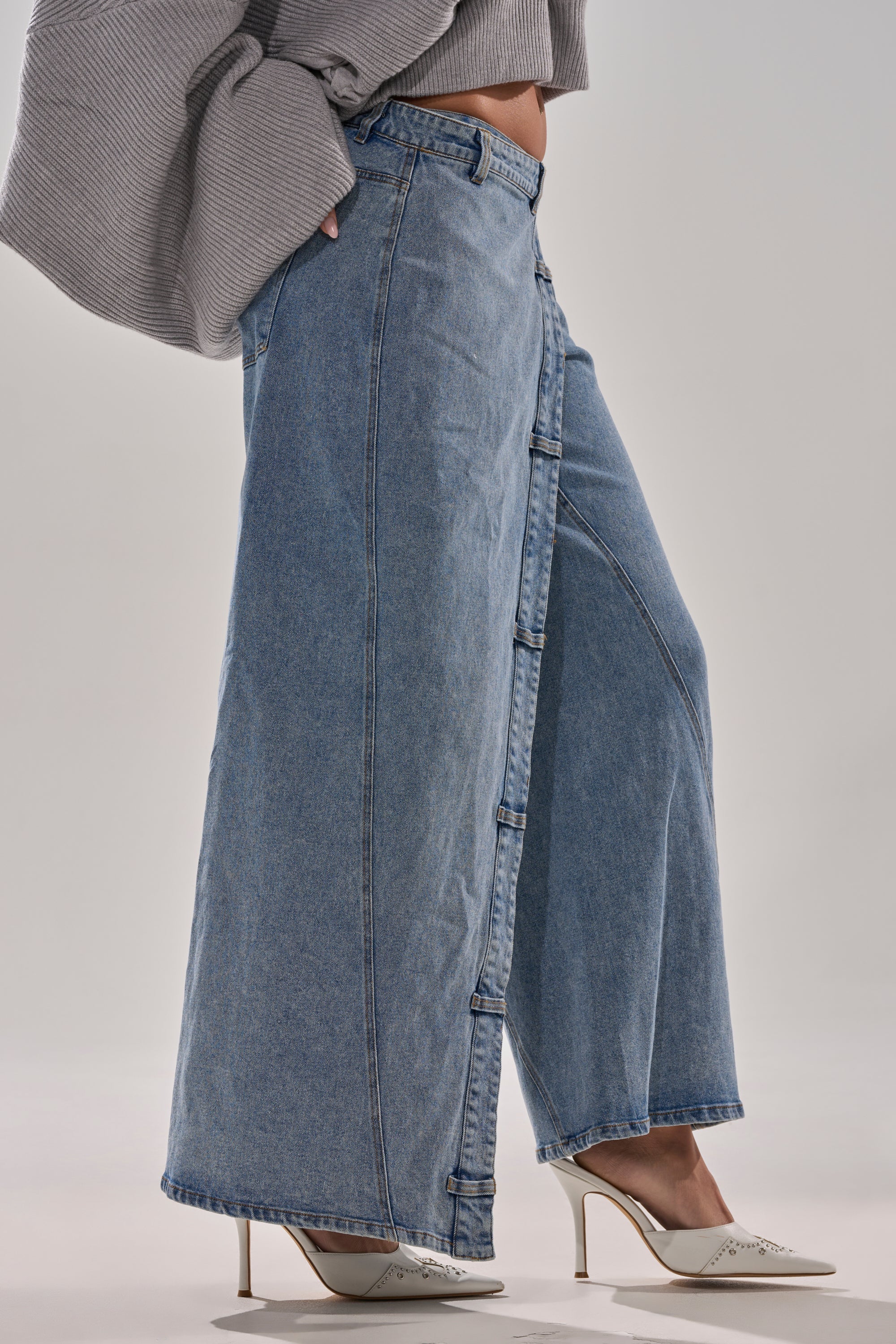 COVERED UP RELAXED DENIM PANT