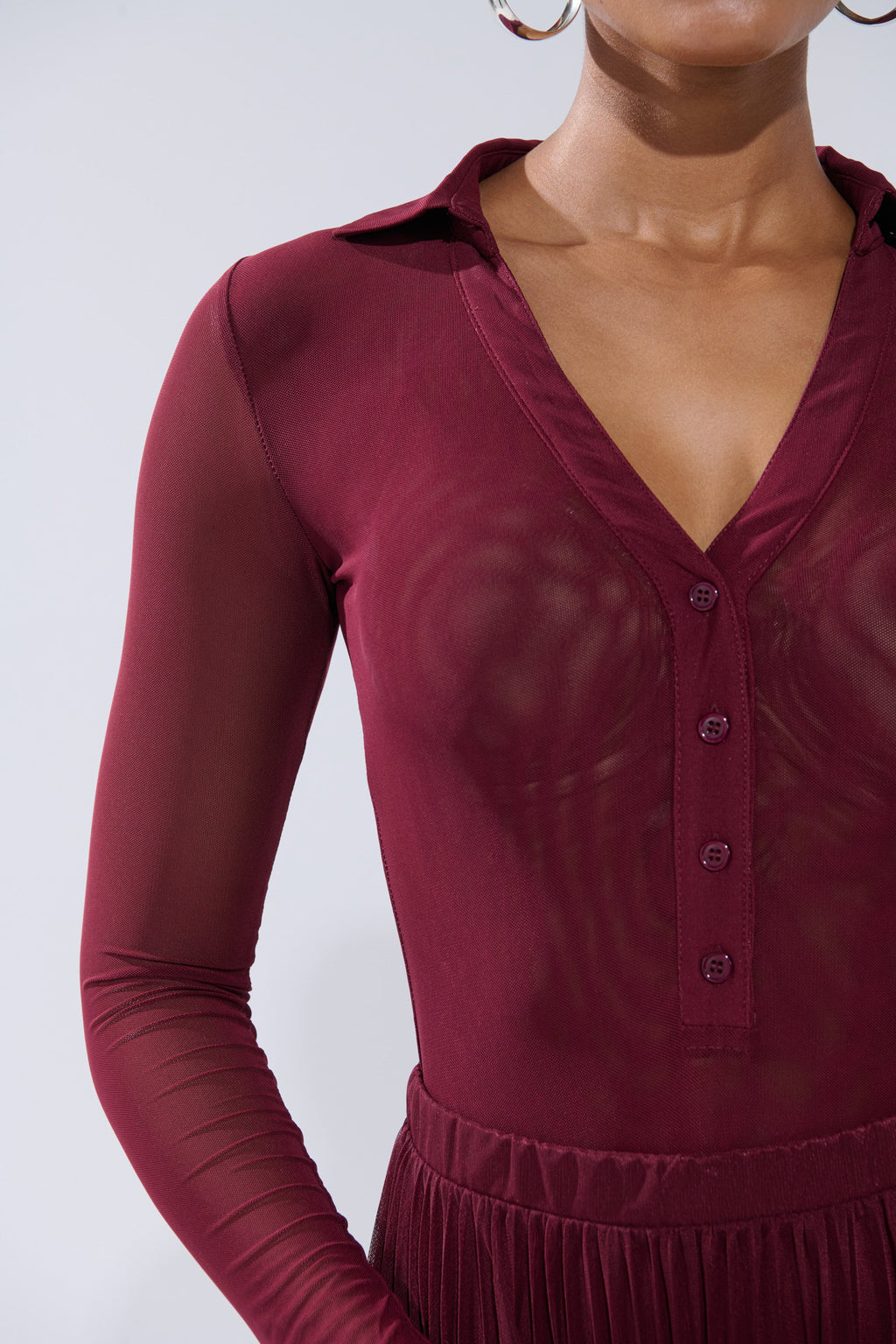 ON FIRE MESH BODYSUIT