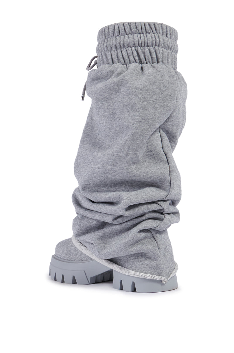 AZALEA WANG JETSETTER GRAY BOOTIE