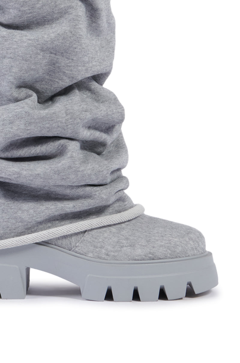 AZALEA WANG JETSETTER GRAY BOOTIE