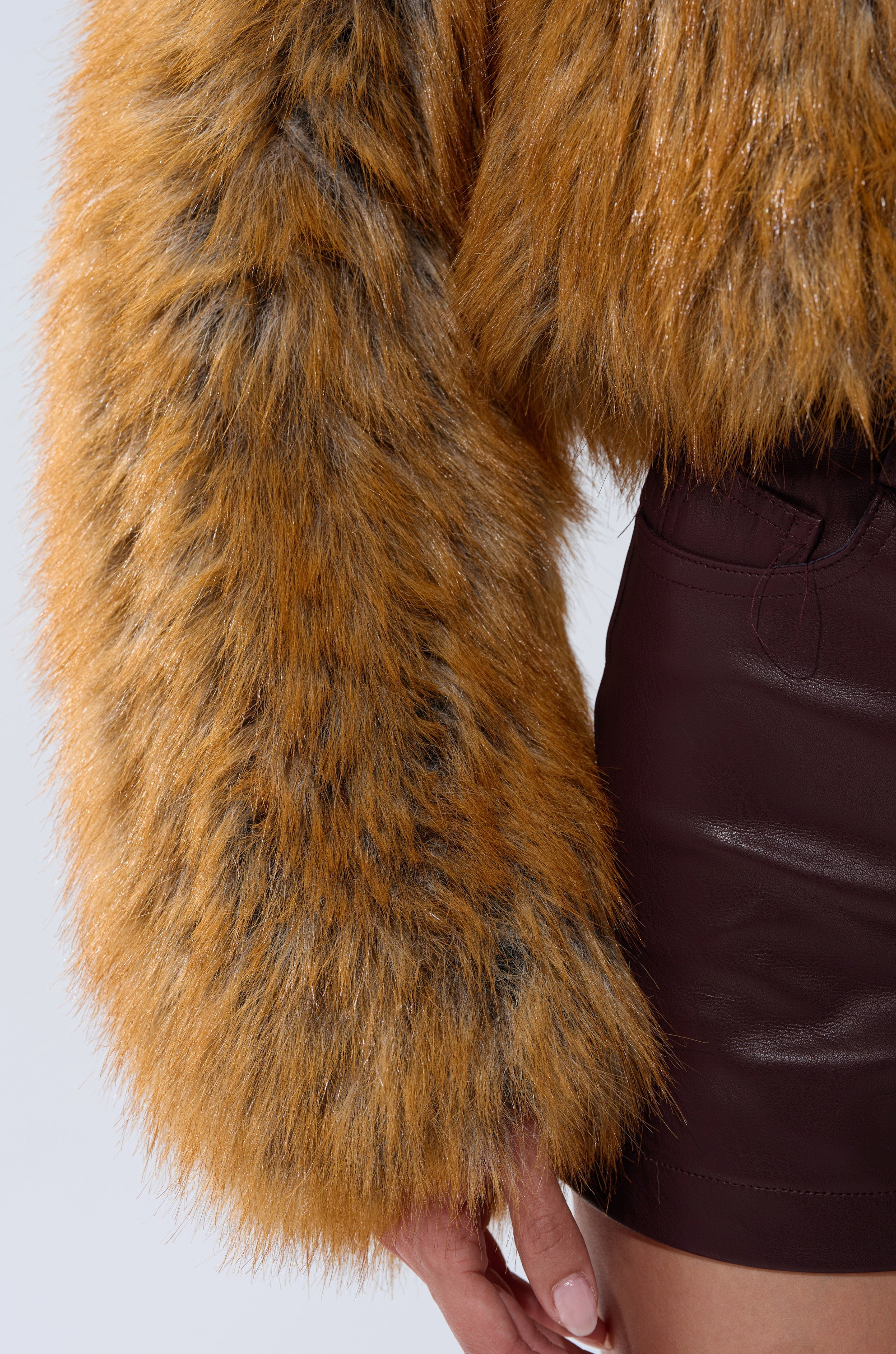 LAY LOW FAUX FUR BOMBER