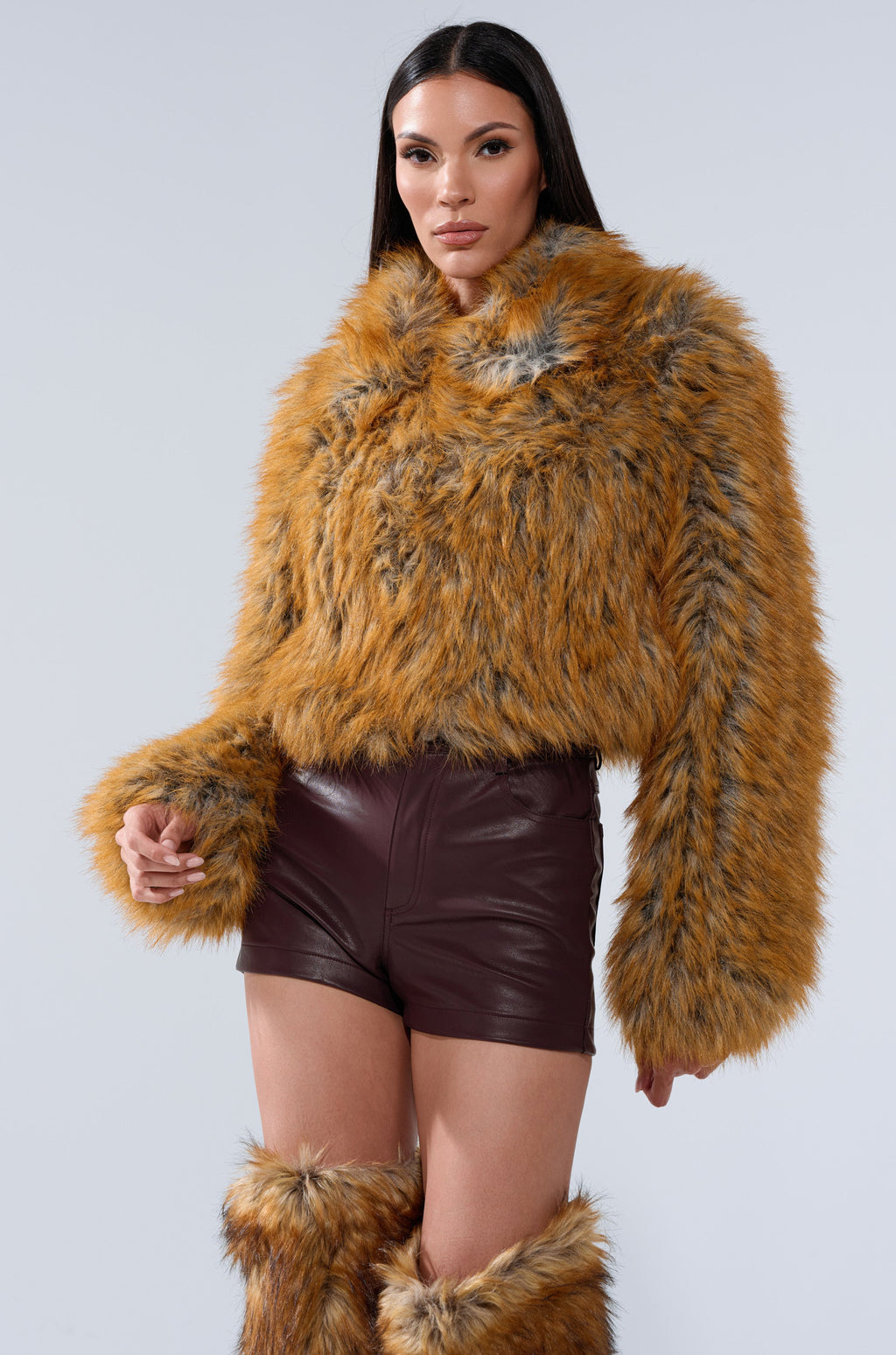 LAY LOW FAUX FUR BOMBER