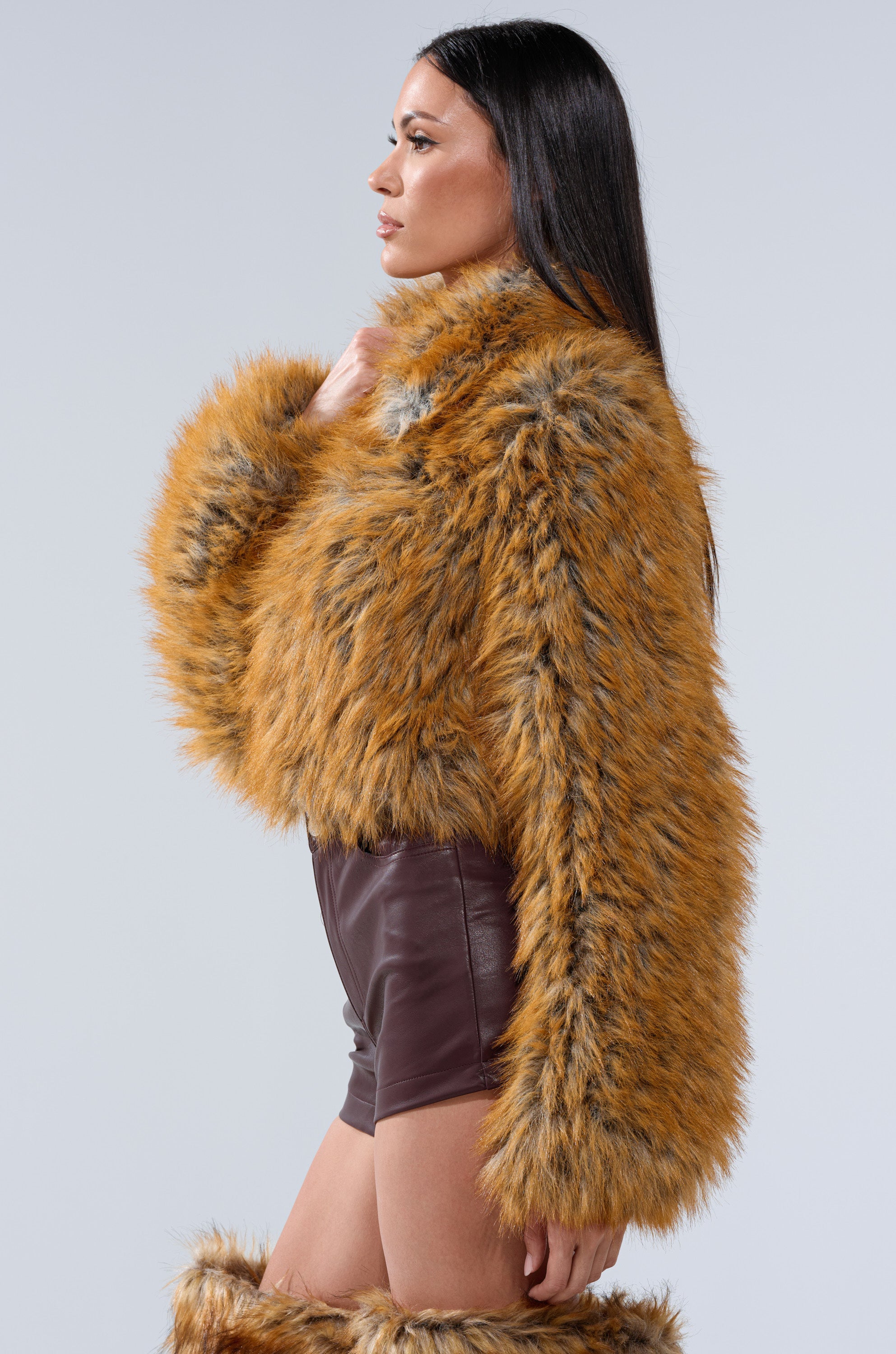 LAY LOW FAUX FUR BOMBER