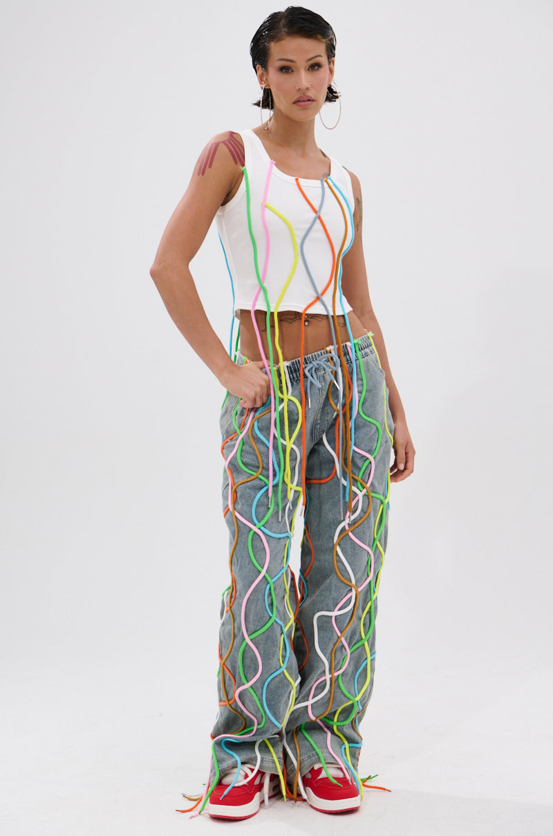 CRAZY FOR YOU DENIM PANTS