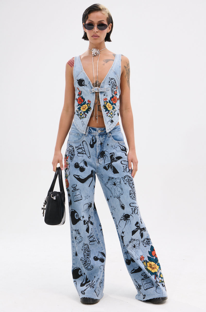 OUT OF MY LEAGUE RELAXED DENIM