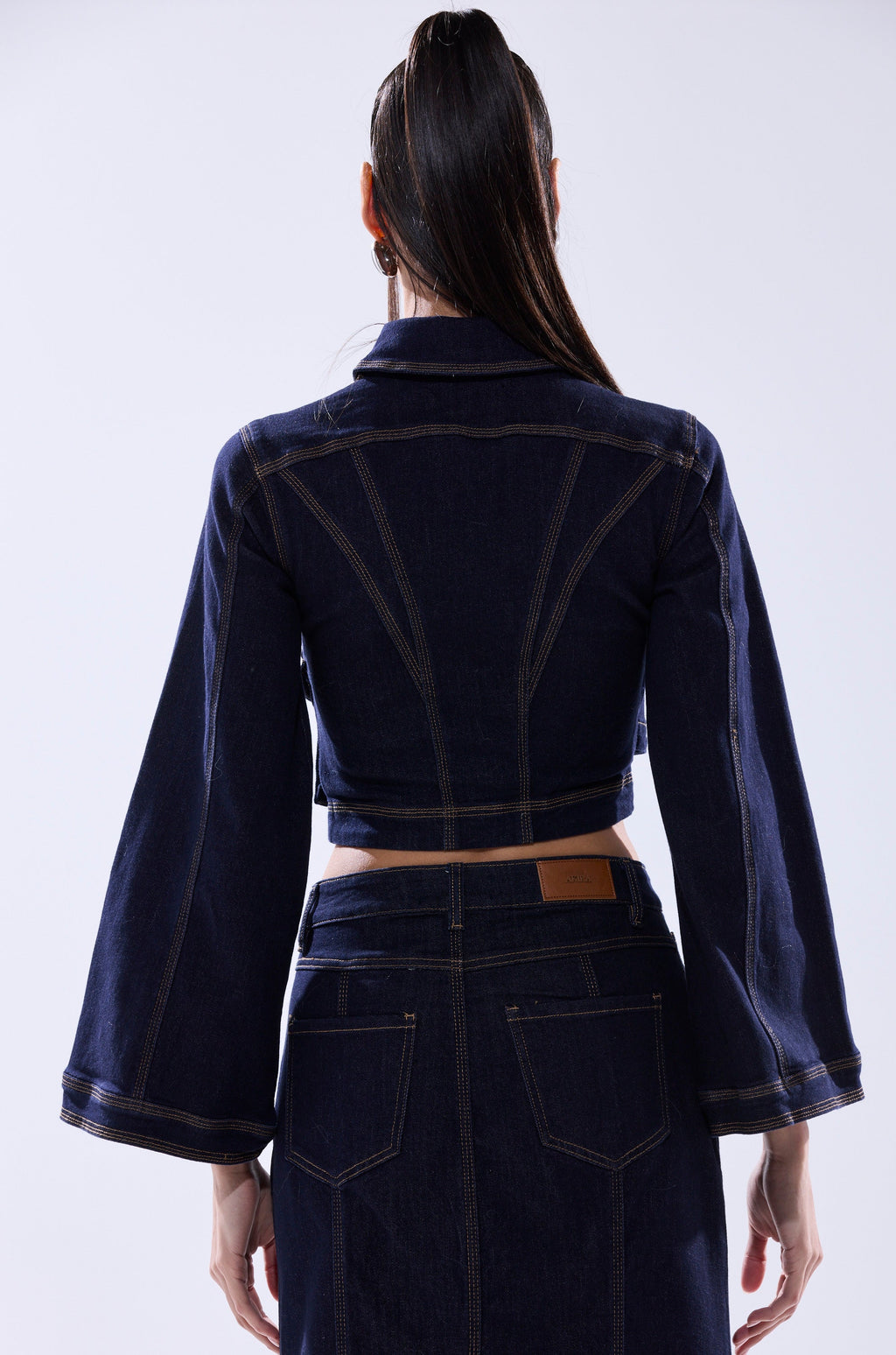 SHES GONE , DANCE ON DENIM BUTTON DOWN