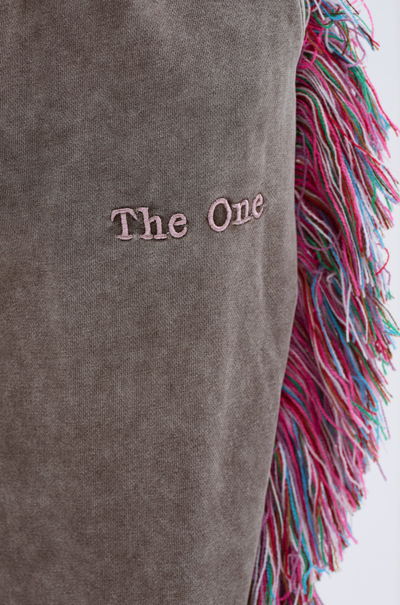 THE ONE WIDE LEG JOGGER WITH FRINGE