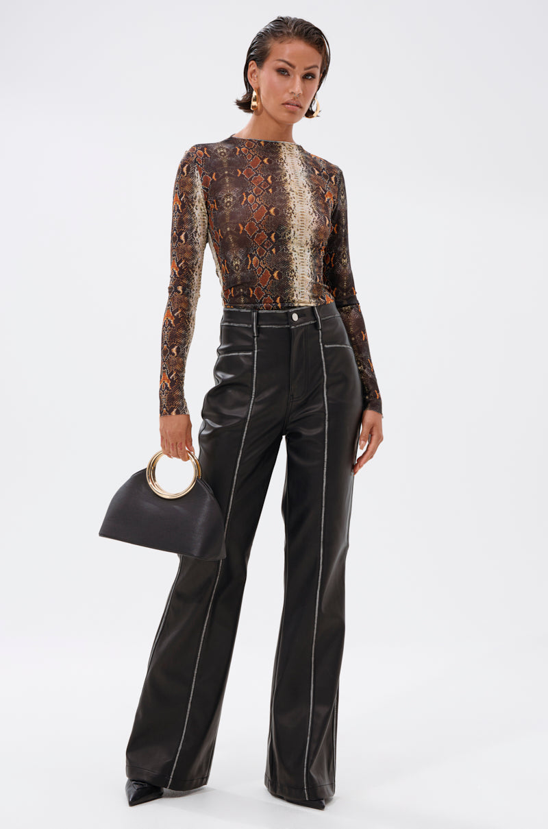 SNAKE VIBES MESH TOP