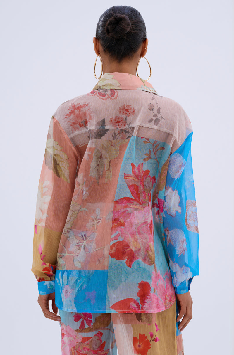 LILY CHIFFON BUTTON DOWN TOP