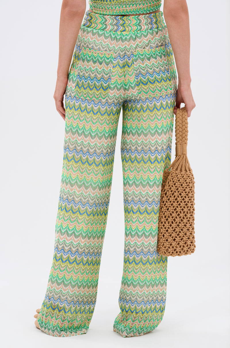 JUST A FEELING CROCHET PALAZZO PANT