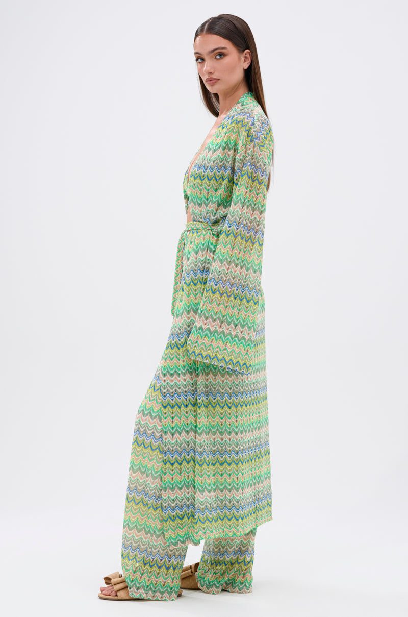 JUST A FEELING CROCHET DUSTER CARDIGAN