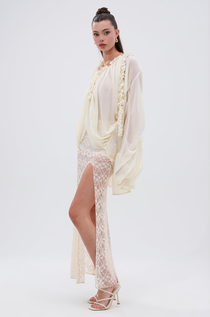 LILA WOVEN DRAPEY BLOUSE