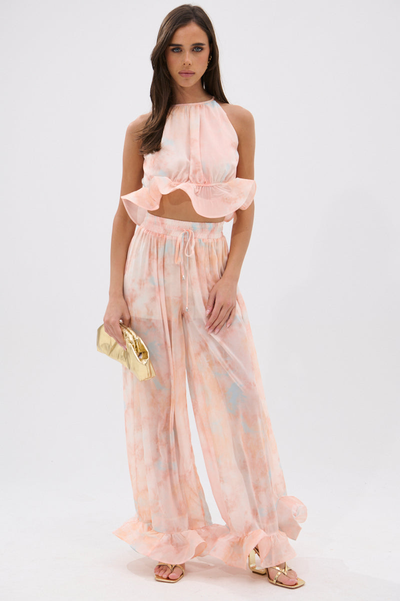 COLORFUL SKY OMBRE PALAZZO PANT