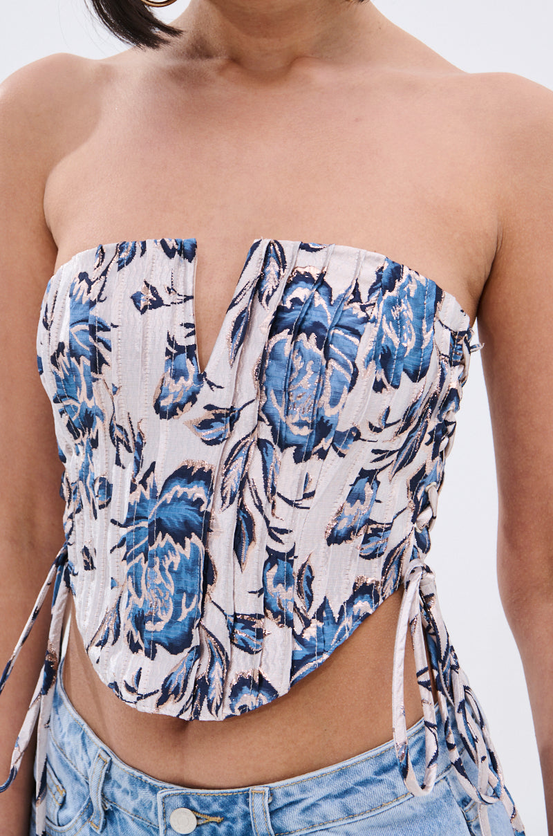 SEASONAL AWAKENING BROCADE CORSET