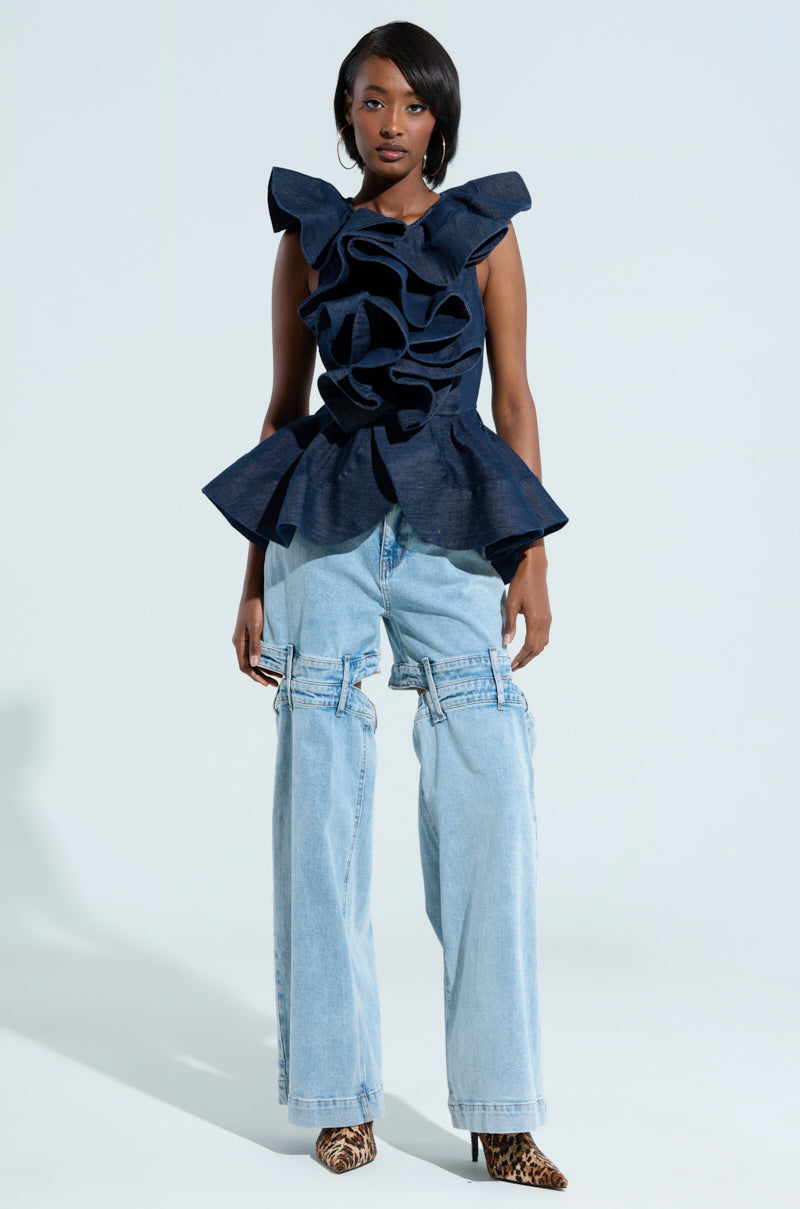 MISS FASHIONISTA SLEEVELESS BLOUSE