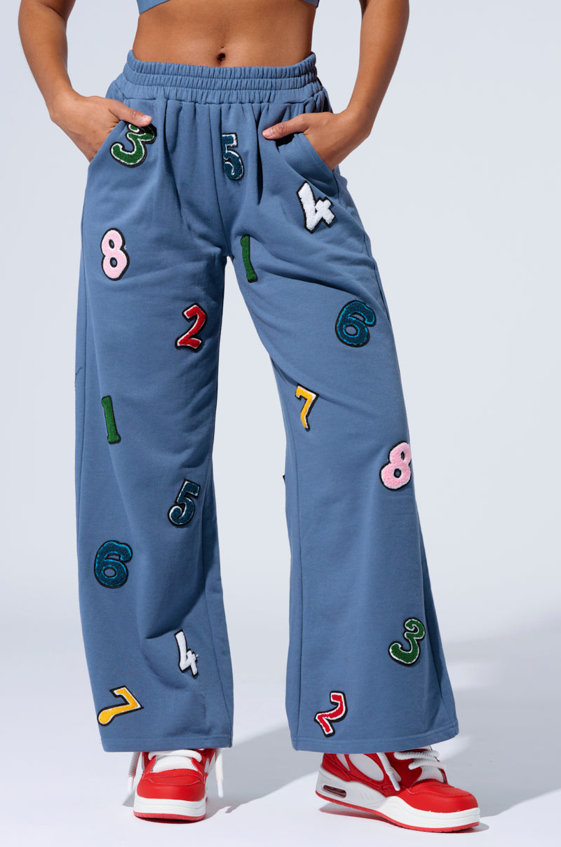 COUNT IT UP! WIDE LEG JOGGER