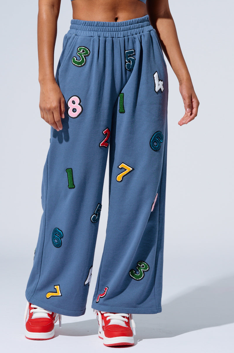 COUNT IT UP! WIDE LEG JOGGER