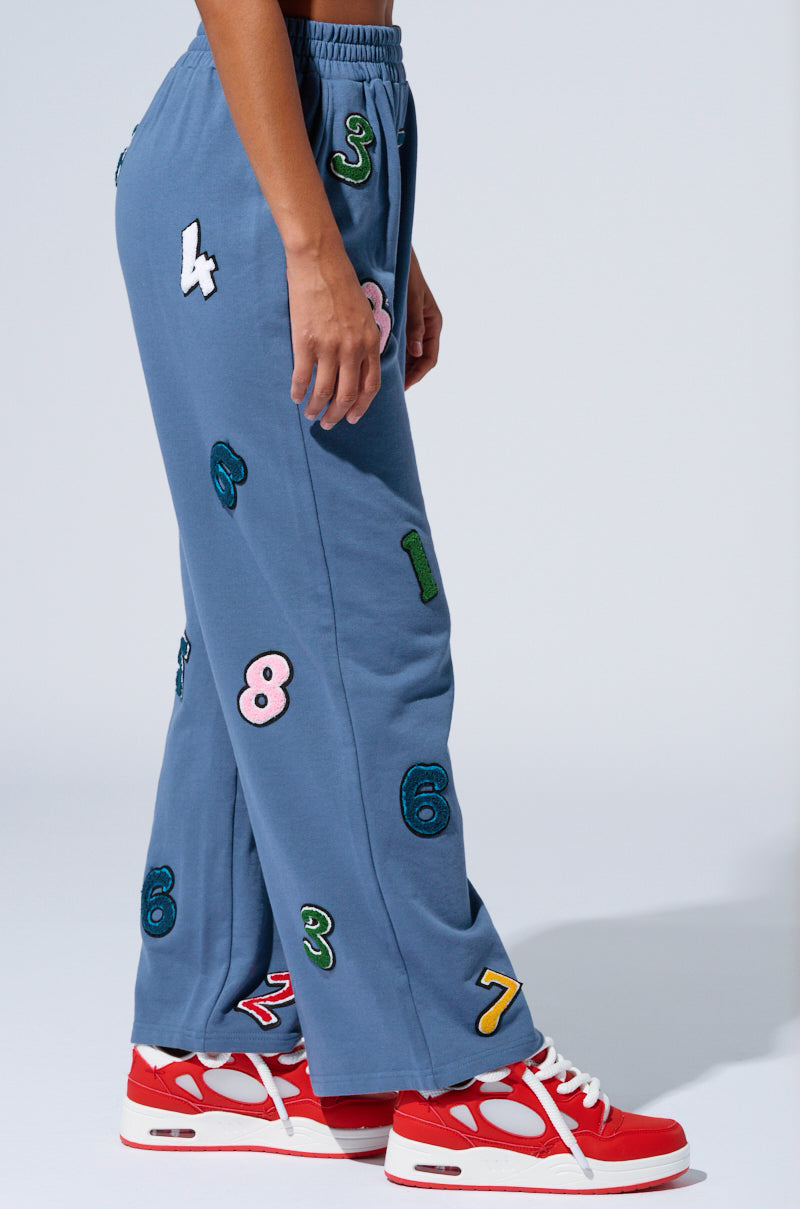 COUNT IT UP! WIDE LEG JOGGER