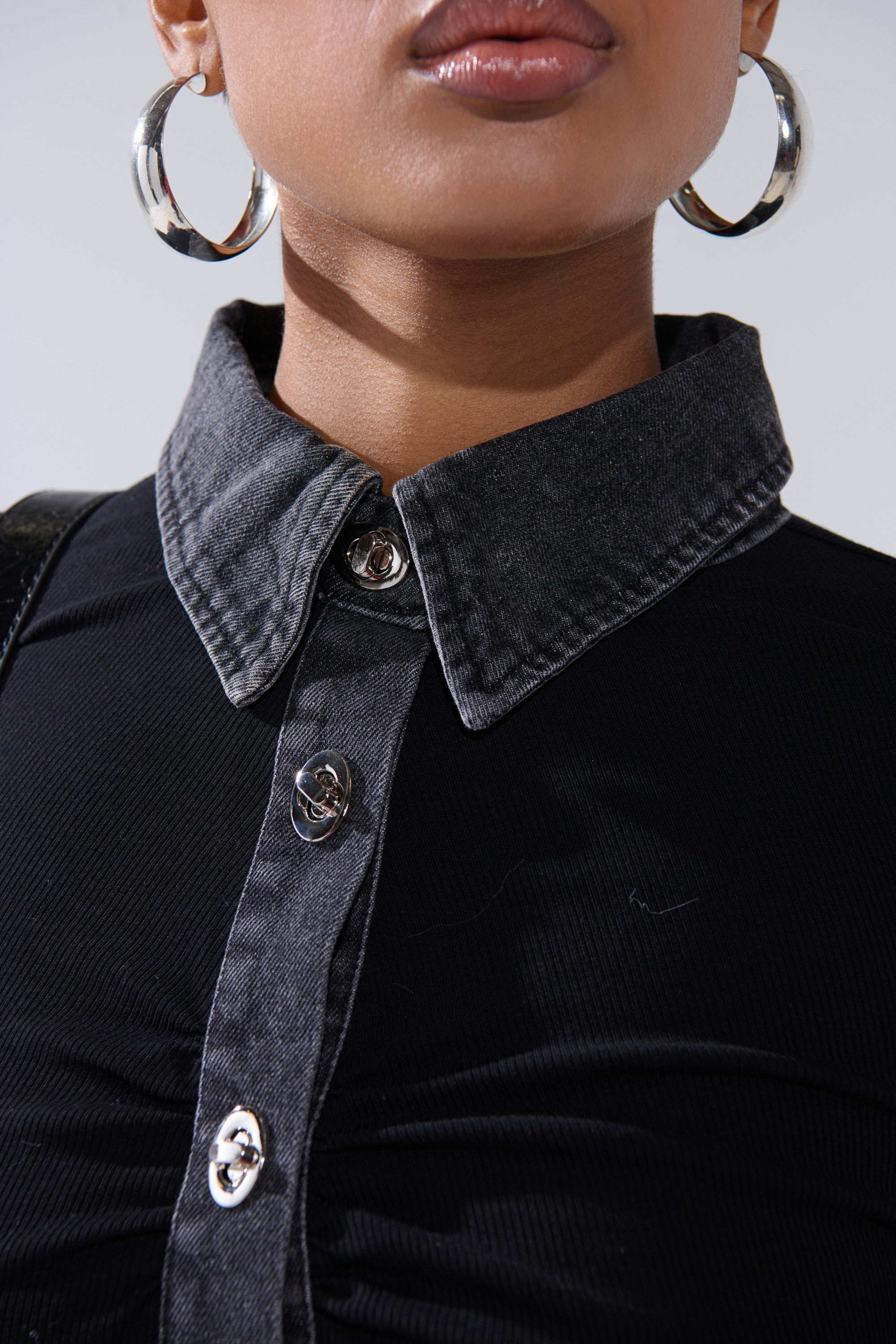 SHANNON KNIT BUTTON DOWN