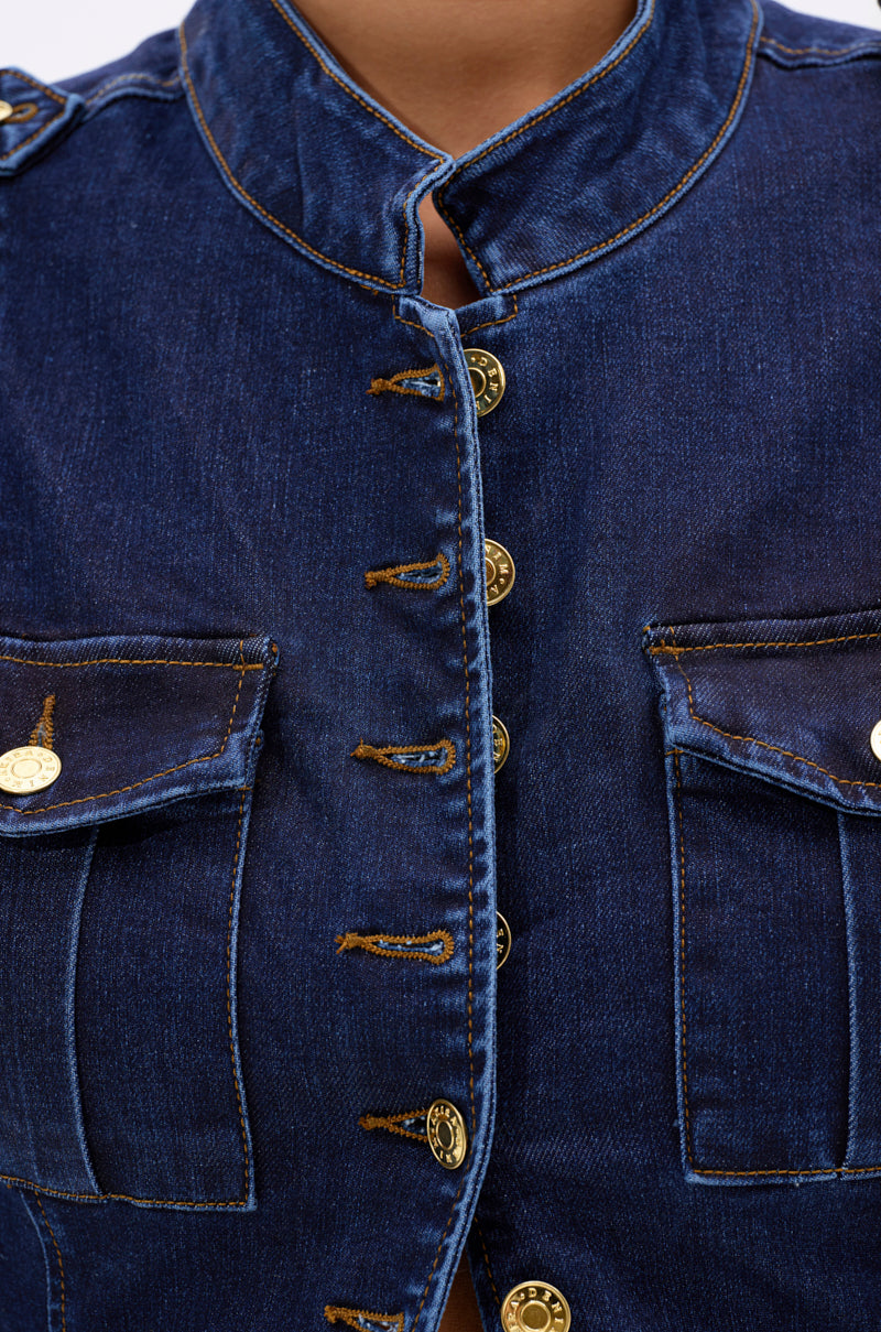 UMI STRETCH DENIM TOP