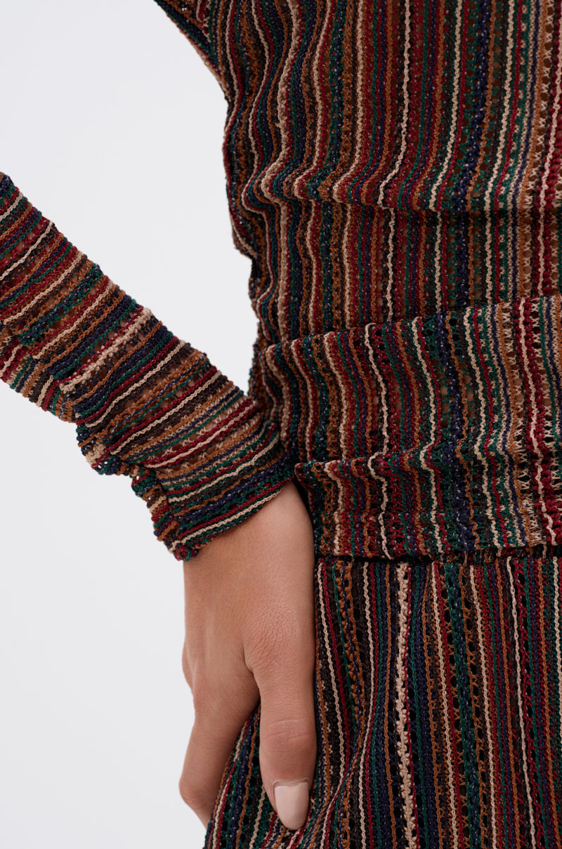 CANDICE STRIPE OFF THE SHOULDER BLOUSE