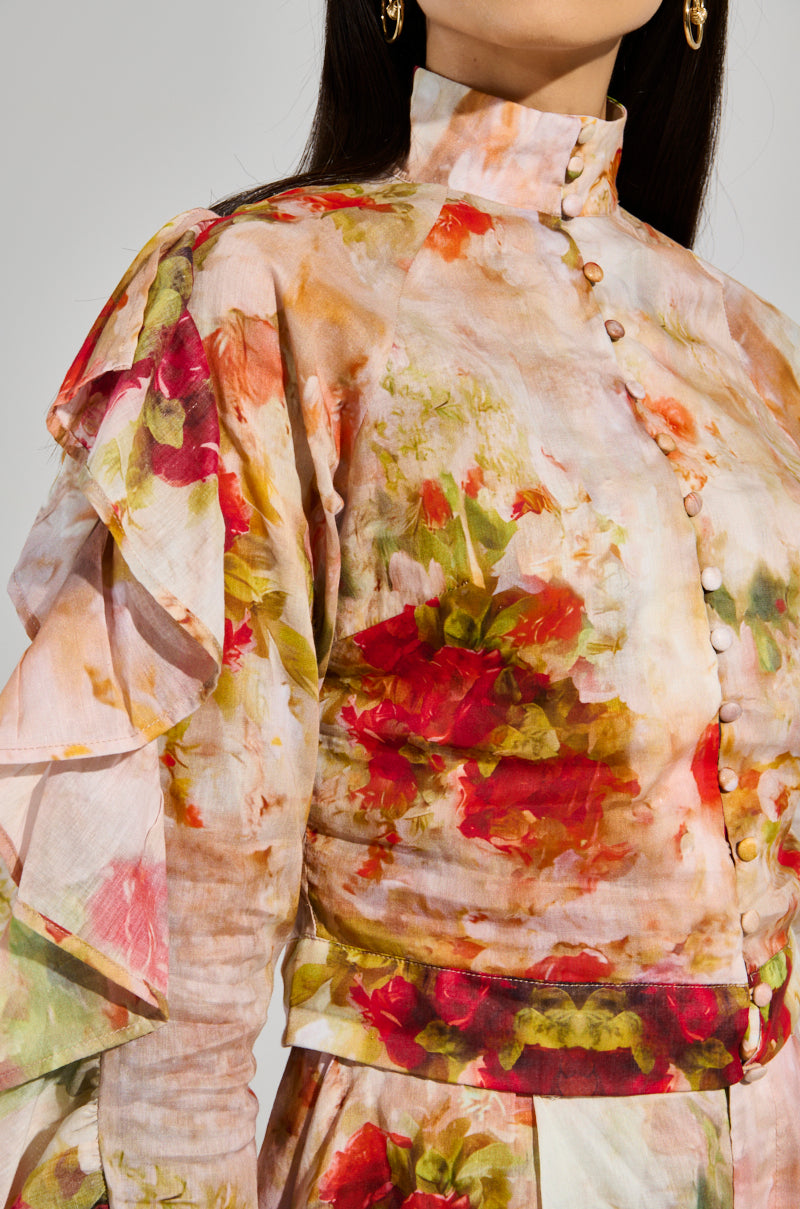 CONCEITED AF FLORAL BLOUSE