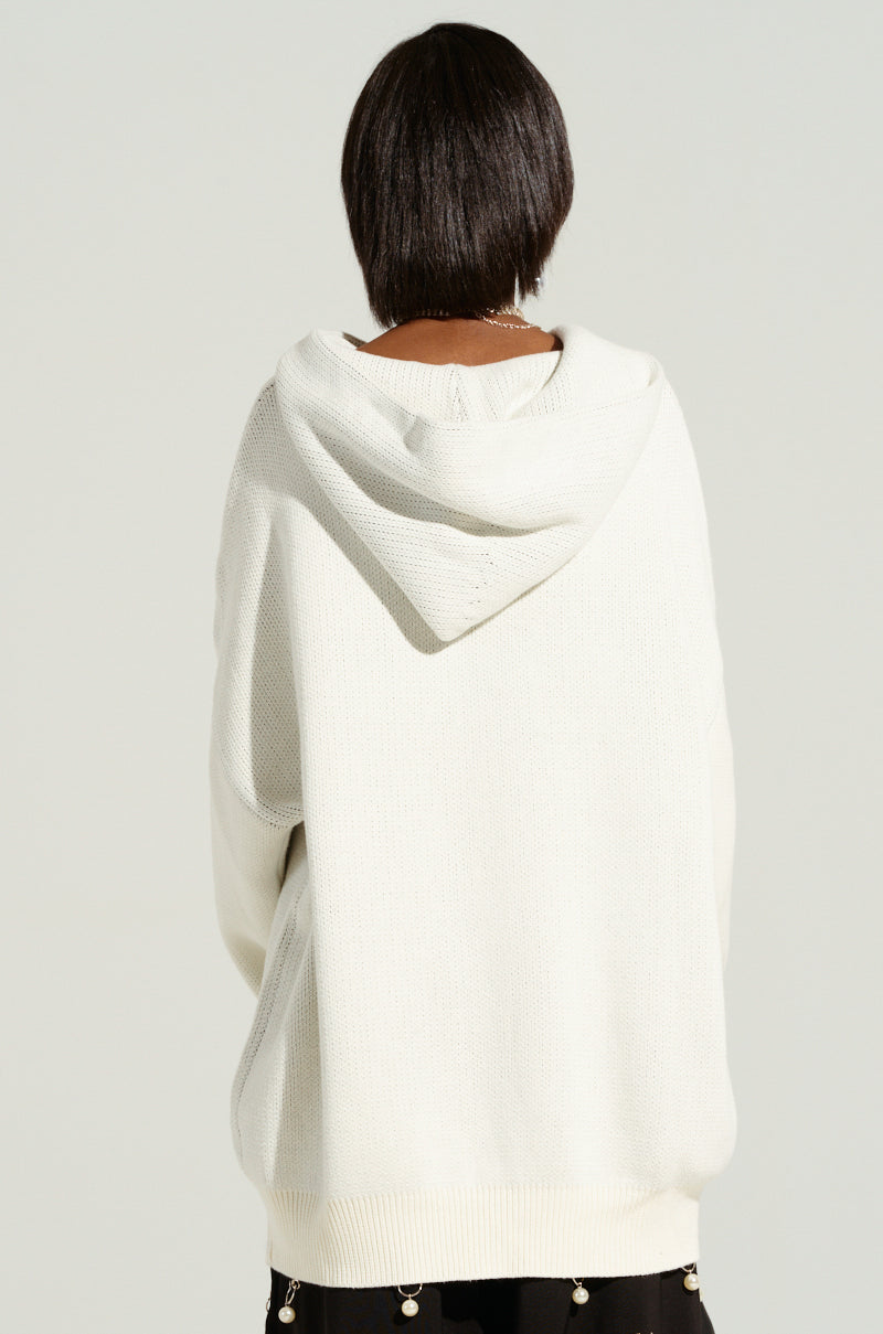 COUTURE OVERSIZED HOODED SWEATER