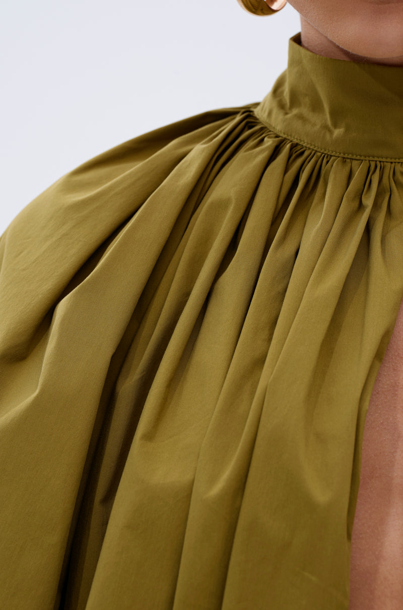 GOLD COAST BALLOON SLEEVE BLOUSE