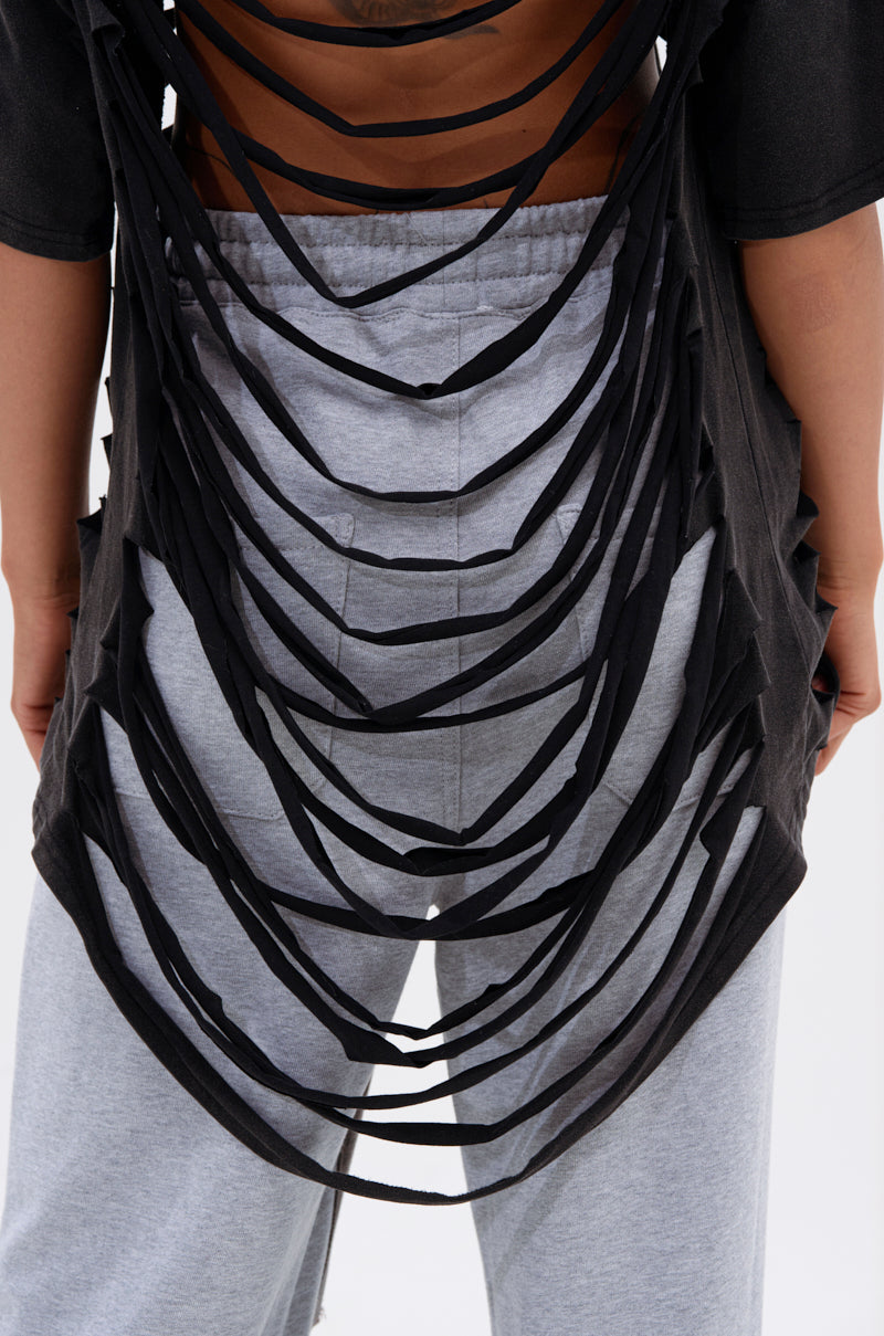 SHAINA DISTRESSED OVERSIZED TEE