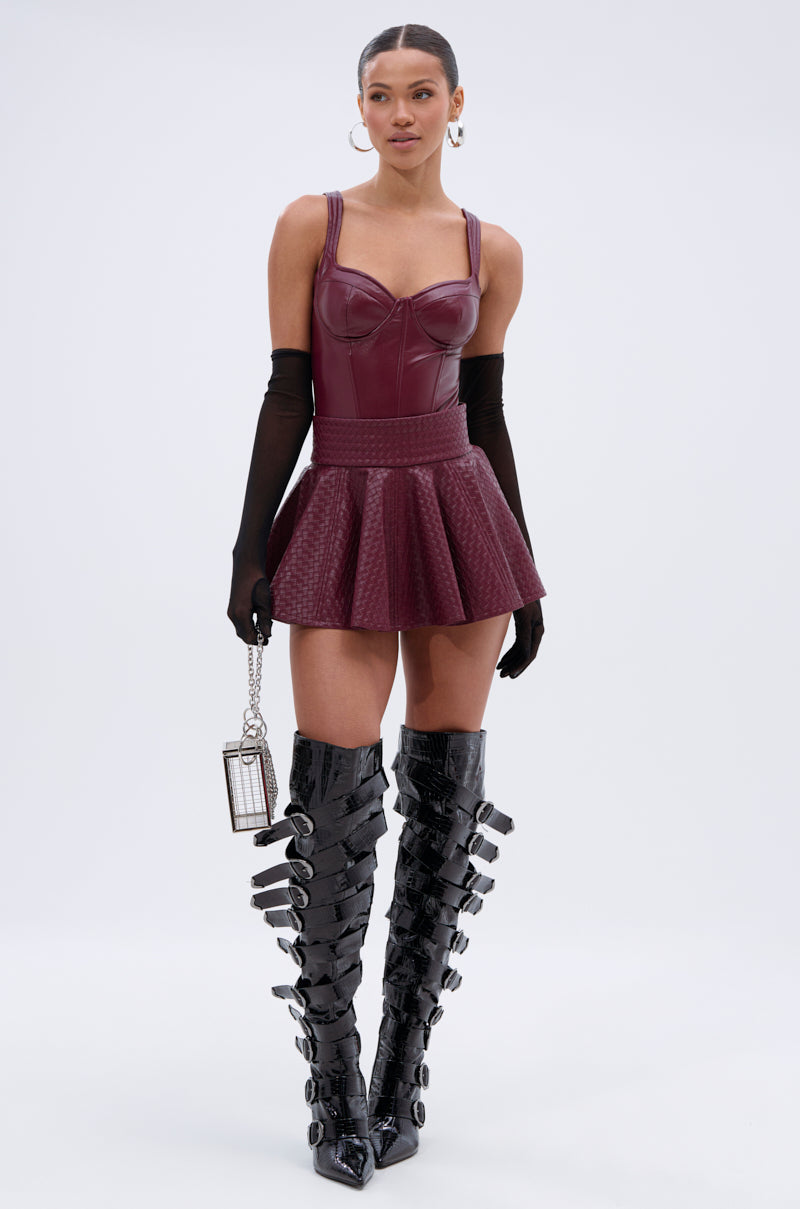 EASY LOVER BODYSUIT IN PLUM