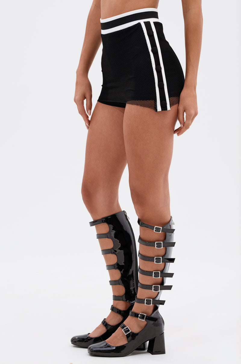 CANT GET ENOUGH MESH MINI SKIRT