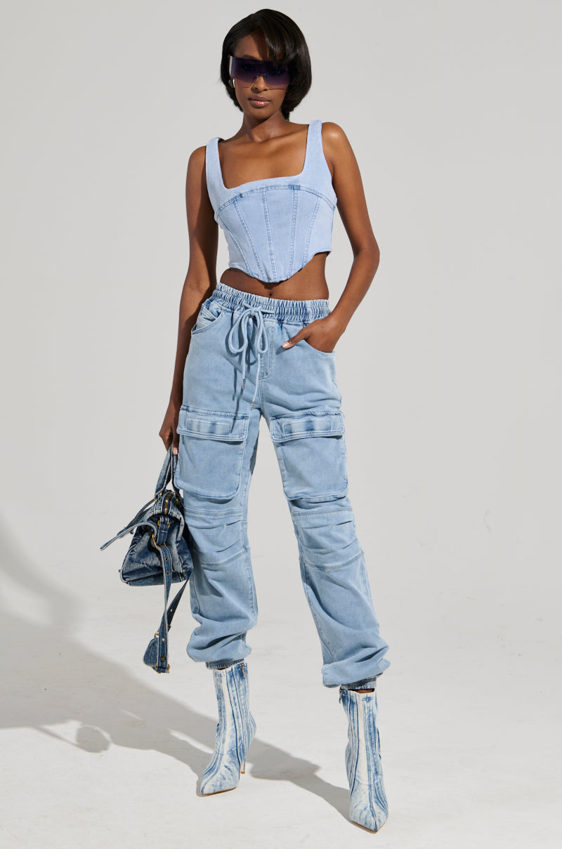 STAY COOL DENIM CORSET