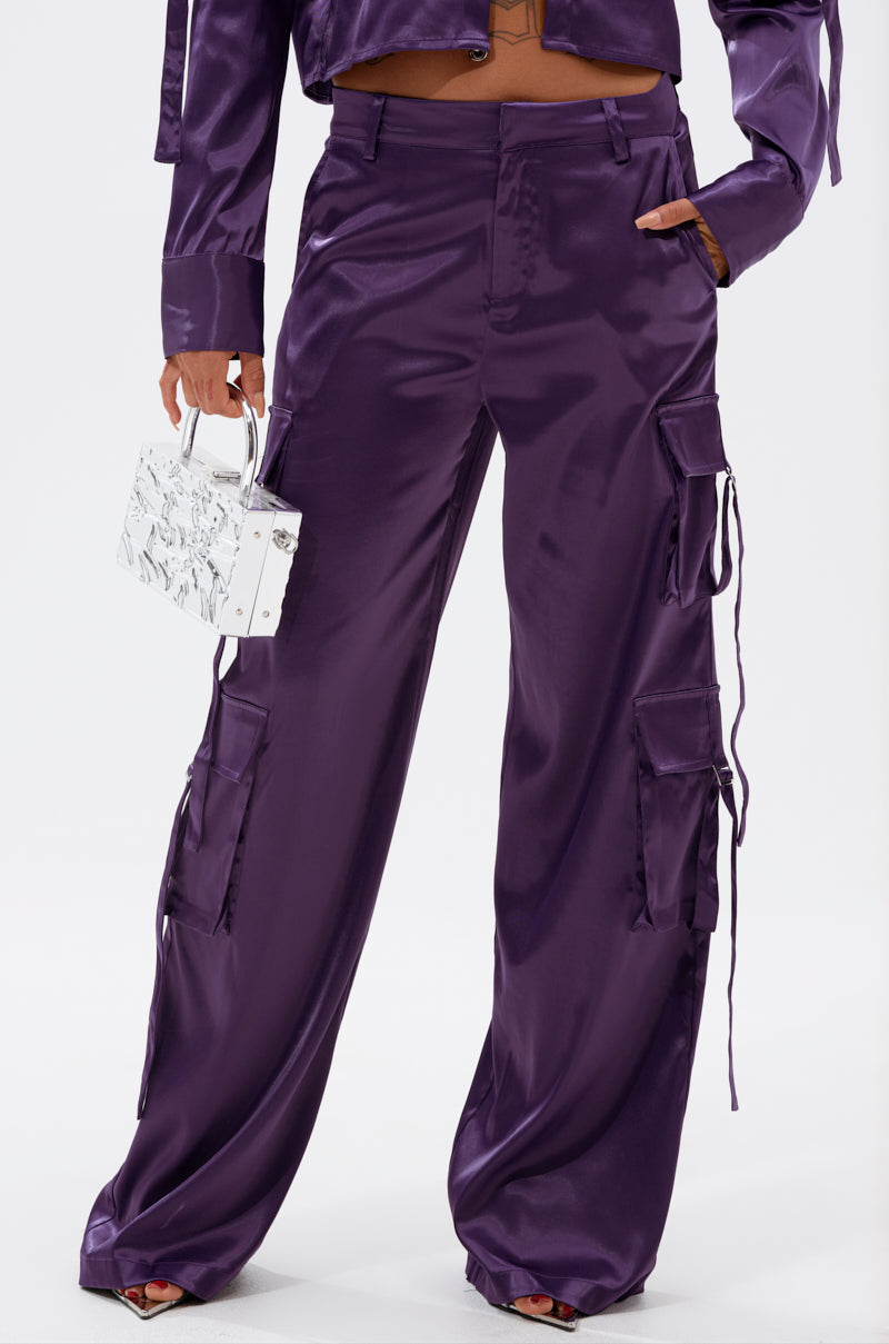 MAYBE ITS YOU SATIN TROUSER