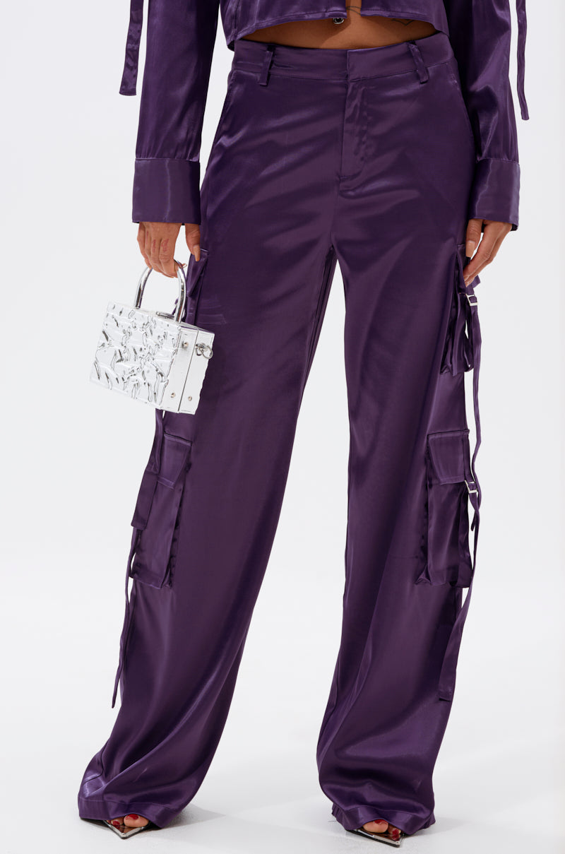 MAYBE ITS YOU SATIN TROUSER