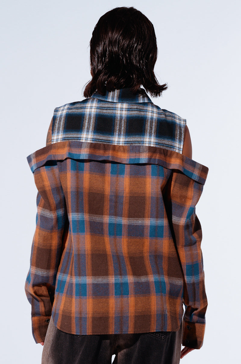 ALL IN A DAYS WORK BUTTON DOWN FLANNEL SHIRT