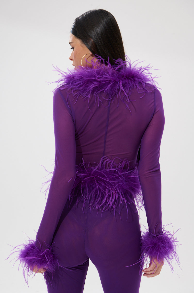 PUMPED UP FEATHER BLOUSE