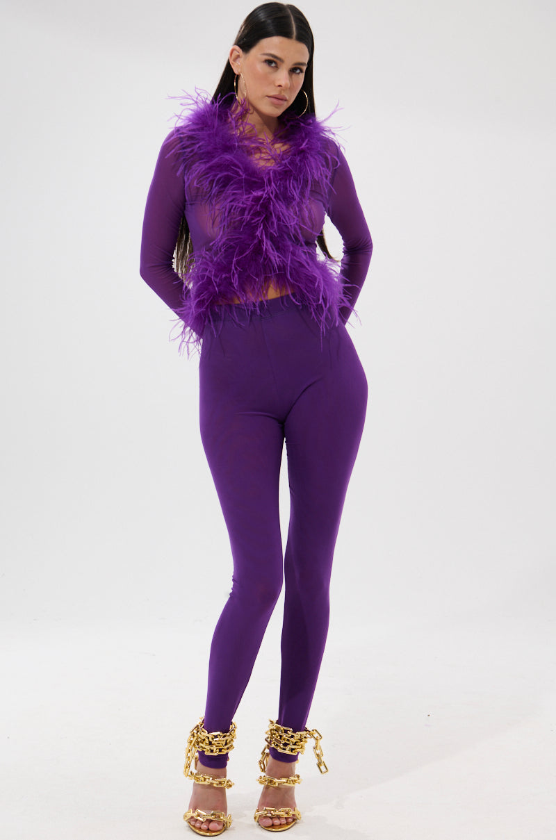 PUMPED UP FEATHER BLOUSE