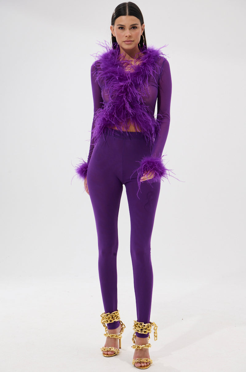 PUMPED UP FEATHER BLOUSE