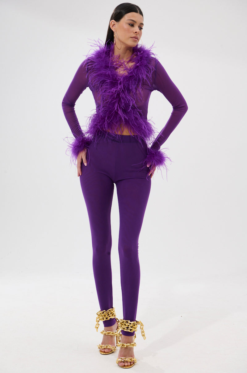 PUMPED UP FEATHER BLOUSE