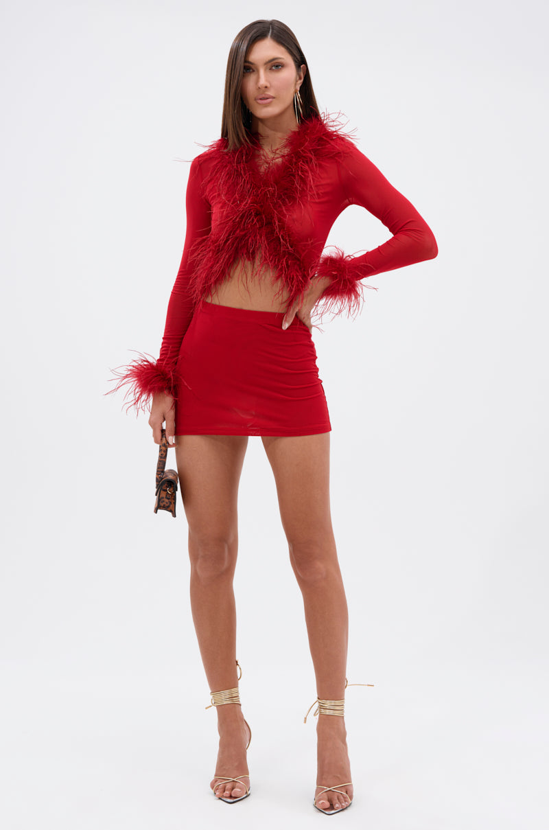 FIERCE FEATHER BLOUSE