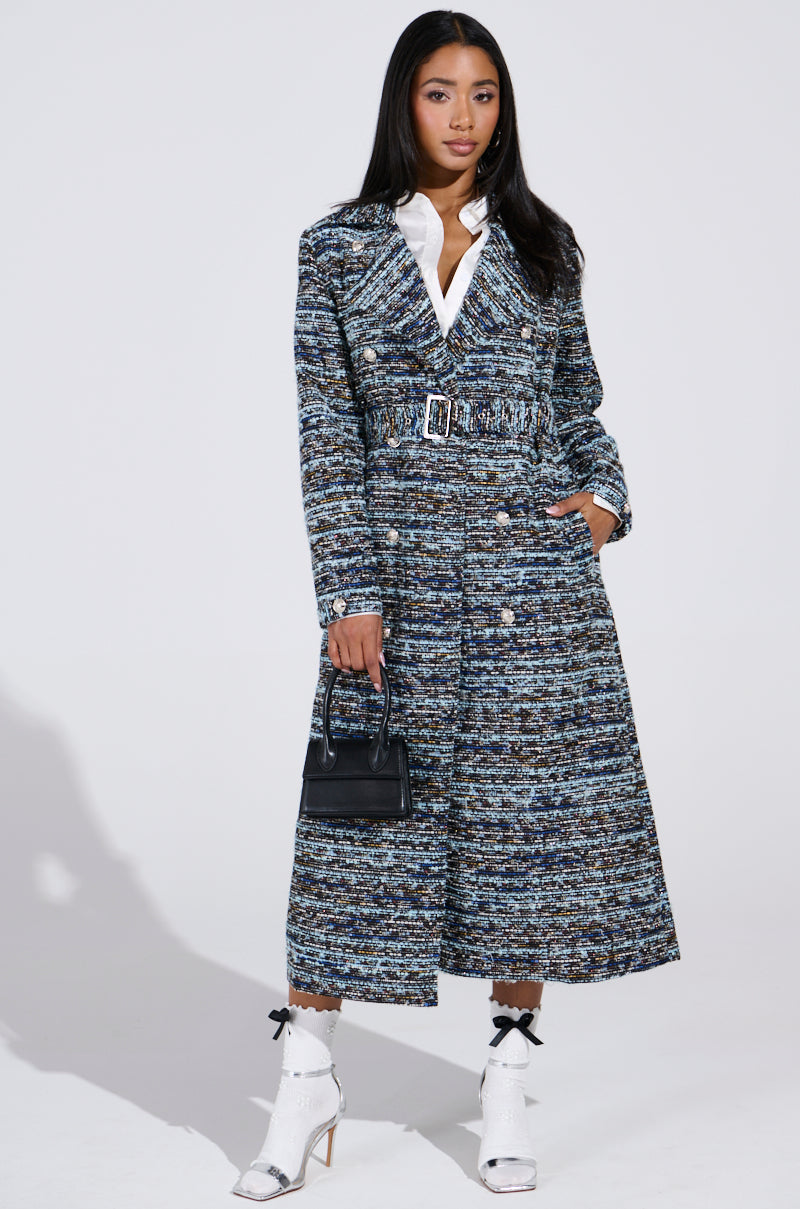 ALZURA TWEED TRENCH
