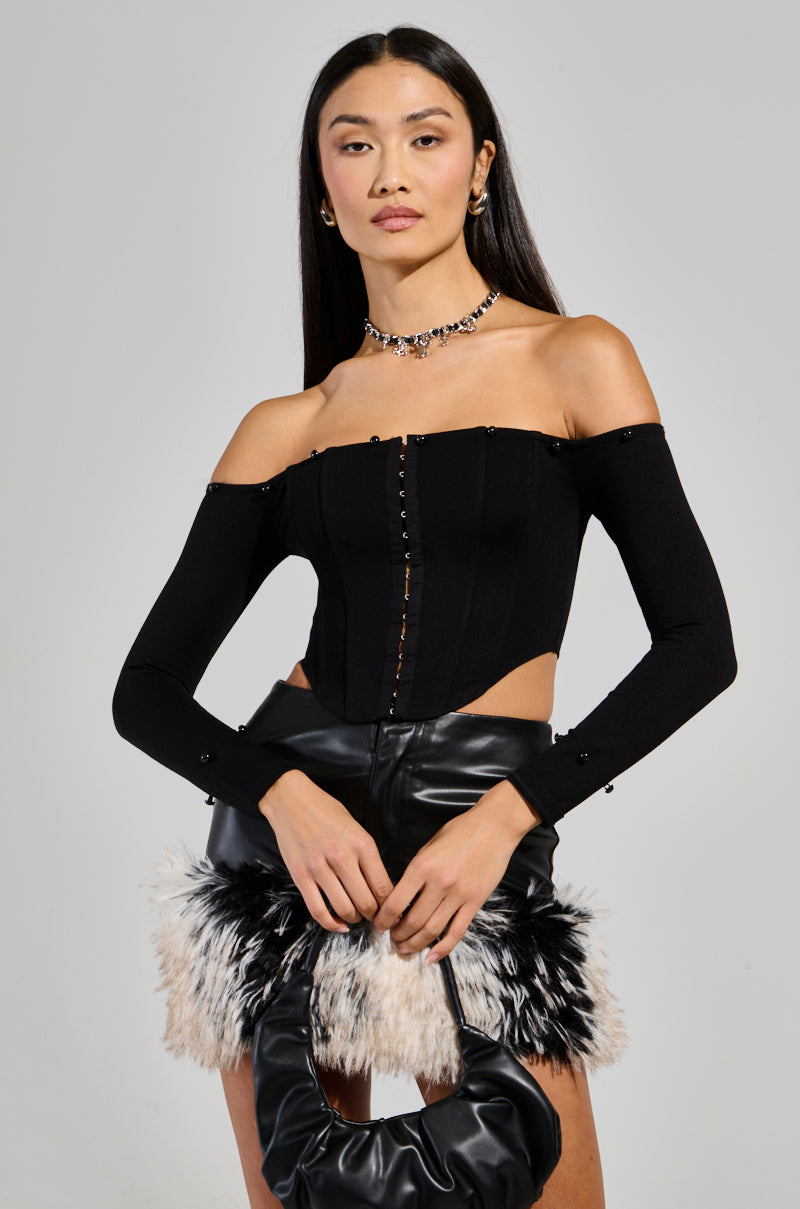 WINTER BAE OFF THE SHOULDER CORSET