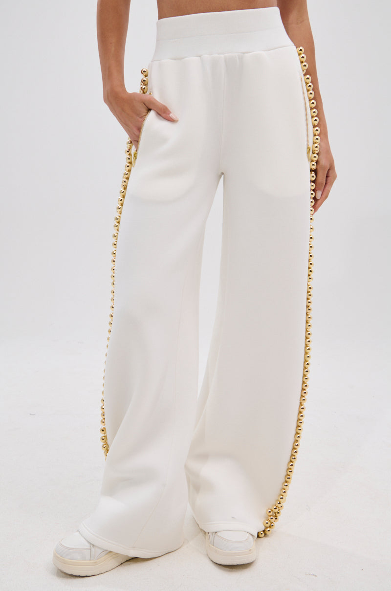 BALLS TO THE WALL JOGGER IN WHITE