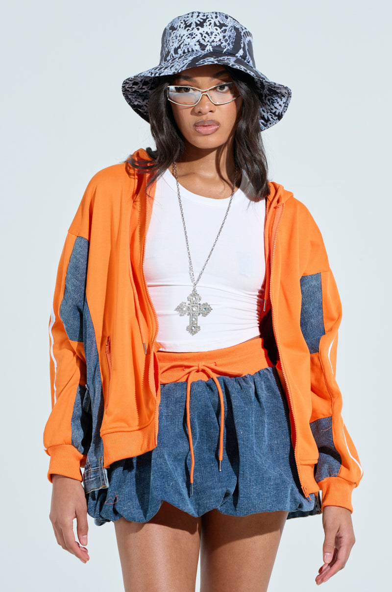 IN YOUR FACE ZIP UP SWEATSHIRT