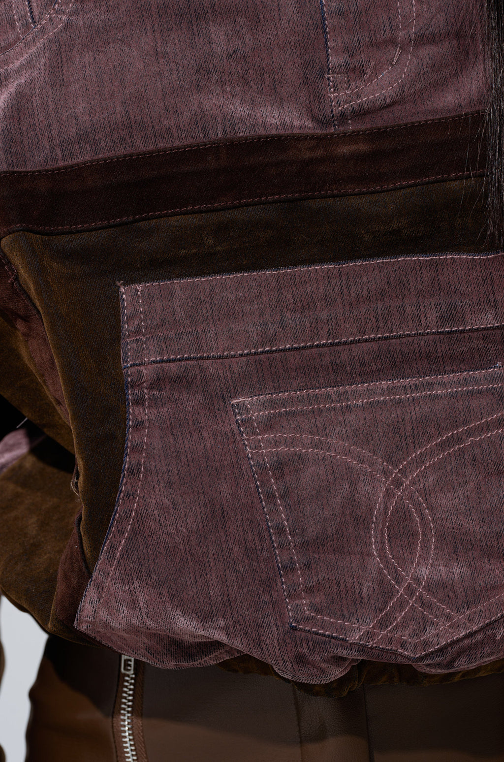 PATCH ME UP MINERAL WASHED SWEATSHIRT IN PURPLE