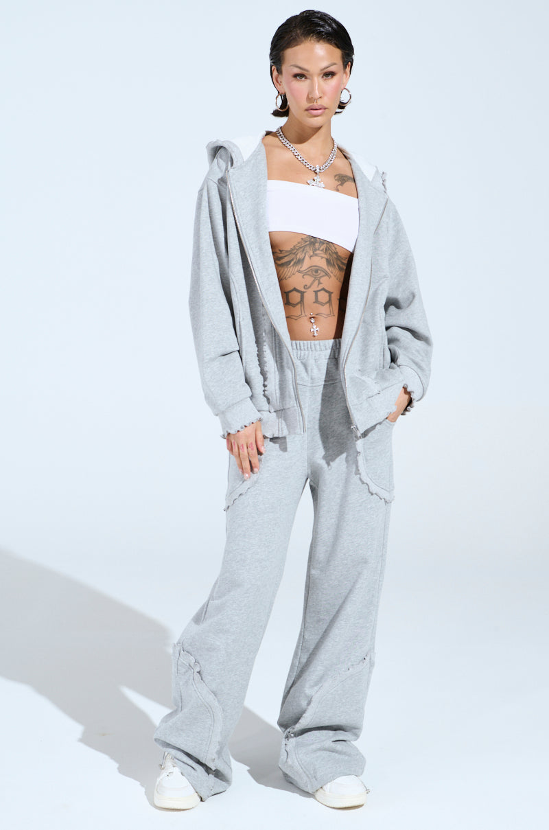 COME CHILL WITH ME WIDE LEG JOGGER